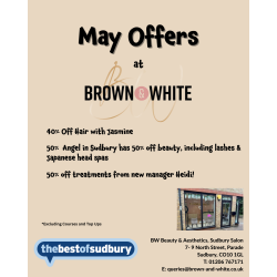 Marvellous May Offers from Brown & White