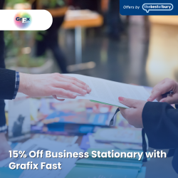 15% Off Business Stationary with Grafix Fast