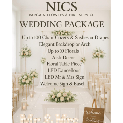 Stunning Wedding Package from NICS Bargain Flowers & Hire Service in Walsall