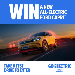 Take the New All-Electric Ford Capri for a test drive for a chance to win!