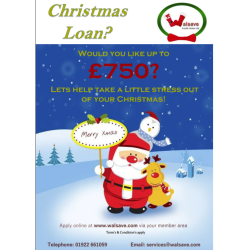 Christmas Loan from Walsave Walsall– Borrow up to £750