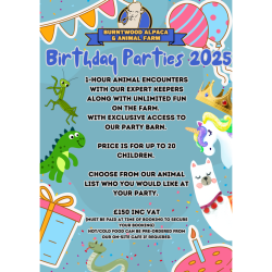 Celebrations on the Farm – Party Packages at Burntwood Alpaca & Animal Farm