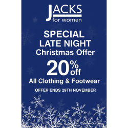 Special 'Flash' Christmas Offer at Jacks For Women