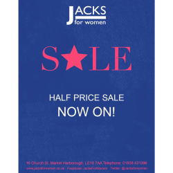 NOW 50% Off Sale Items at JACKS FOR WOMEN!
