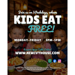 Kids Eat Free Offer at The New Ivy House