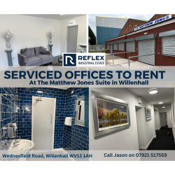 Modern Serviced Offices to Let in Willenhall – From Just £250 + VAT Per Month