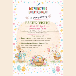 Easter Home Visits from Dizzy Kizzy’s Entertainment