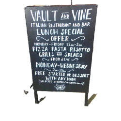 April Special Offers at Vault & Vine (Italian) Restaurant