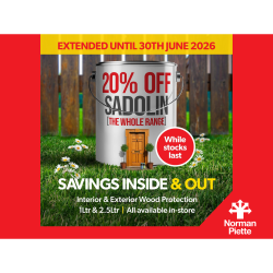 20% OFF the Sadolin range