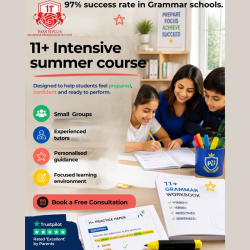⭐11+ Intensive Summer Course from Pass 11 Plus Grammar Preparation Success ⭐